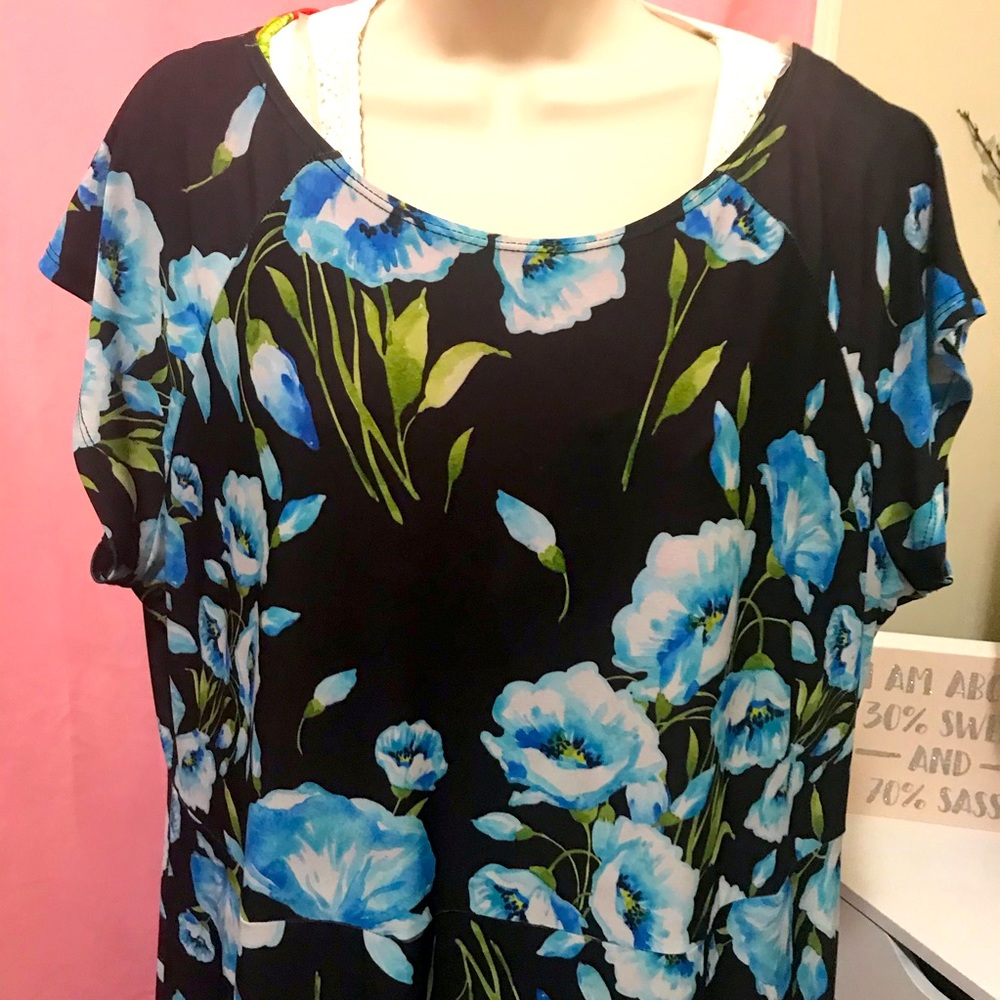 Floral Maxi Dress - 3X